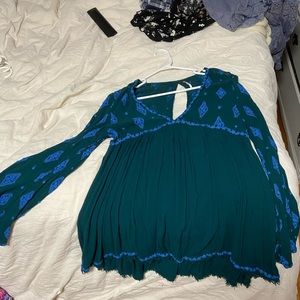 Boho Free people shirt, size small